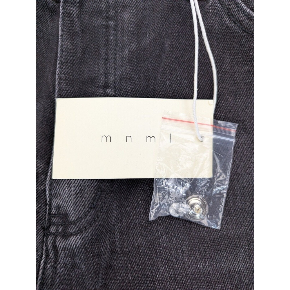 MNML Jeans Mens Sz 38 Raw Hem Cowboy Classiccore D212 Button Fly Charcoal - Picture 11 of 15